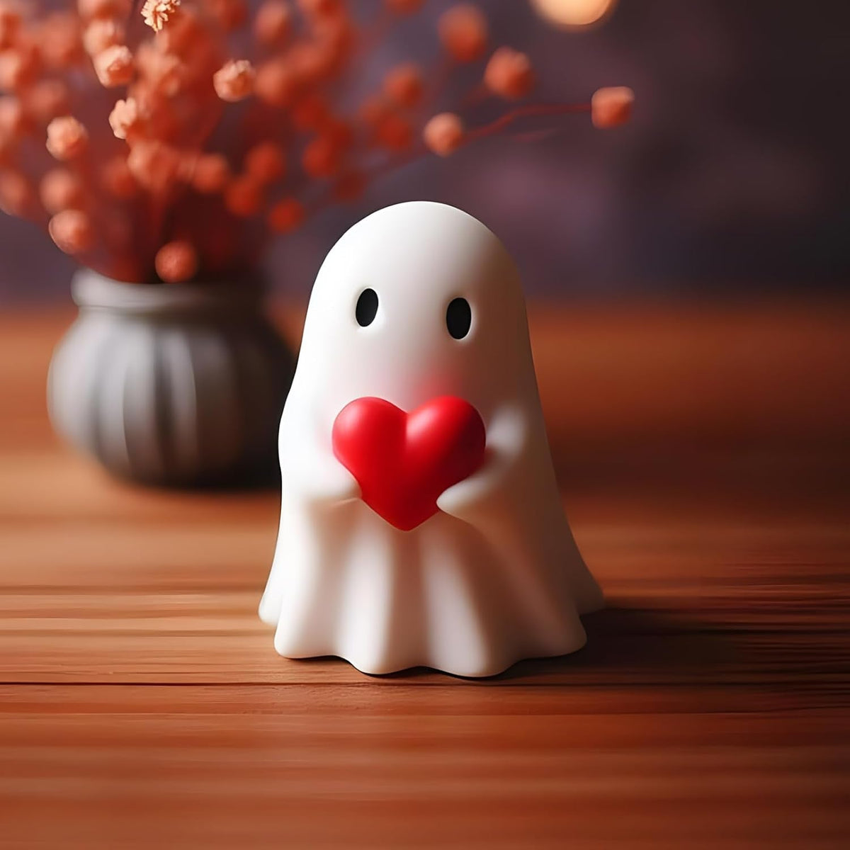 Halloween Ghost Figurine - Spooky Resin Ghost Statue, Cute Ghost Decor for Halloween Decorations, Porch and Indoor Spooky Home Decor (Ghost (1 Figurine))