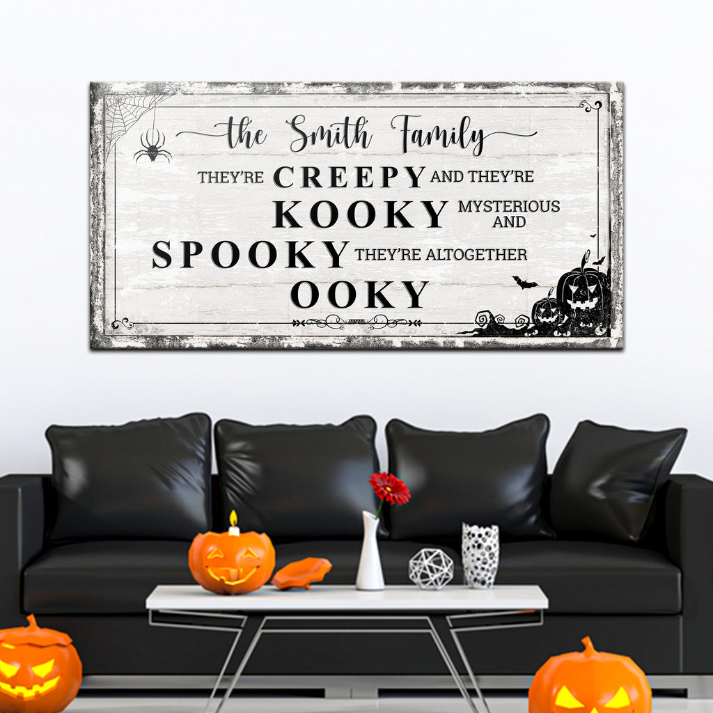 Family Halloween Sign
